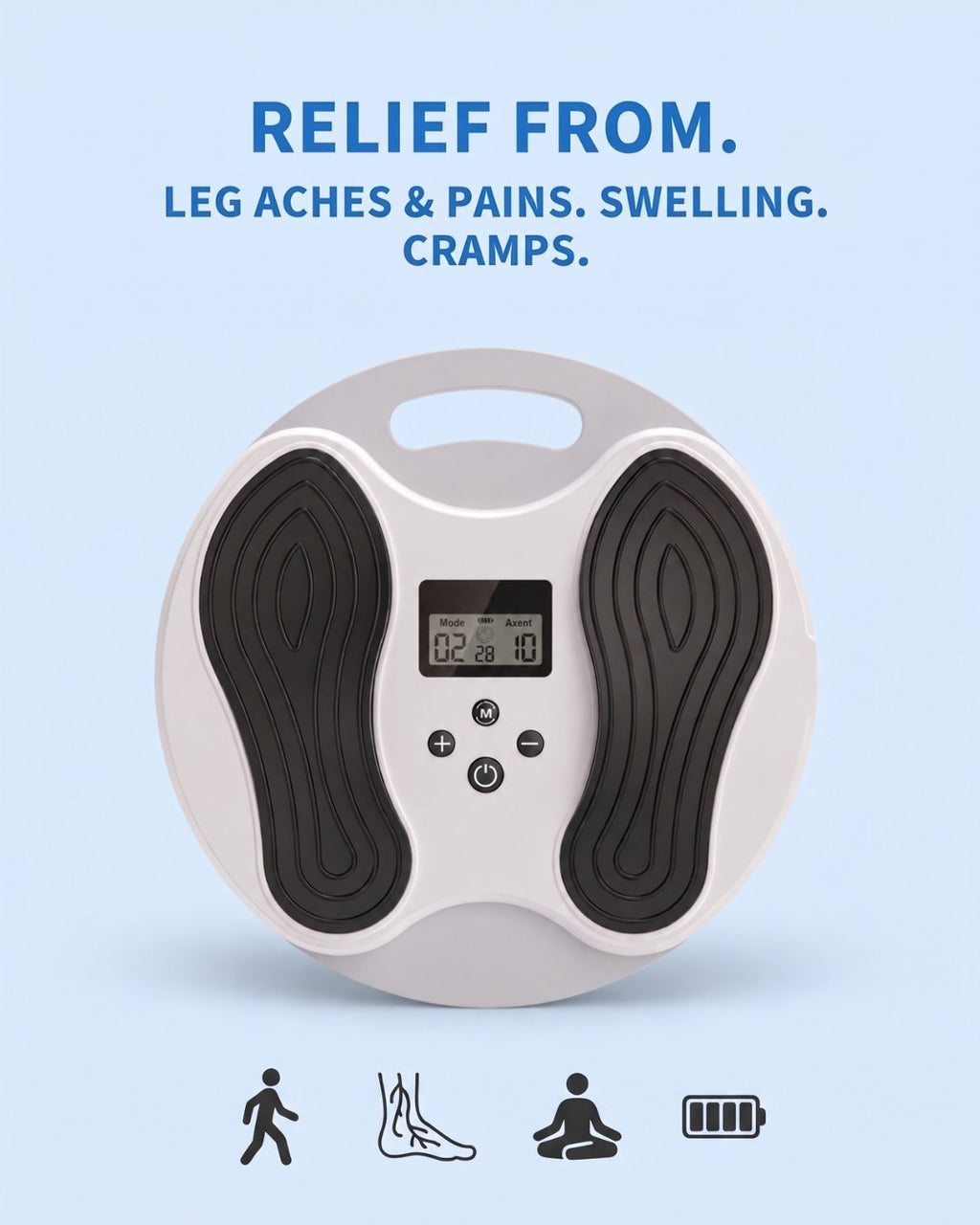 Relief from leg aches and pains, swelling and cramps